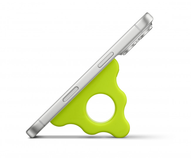 Аксессуар для iPhone, который сочетает в себе ручку и подставку, Hikawa Phone Grip & Stand Color: Chartreuse